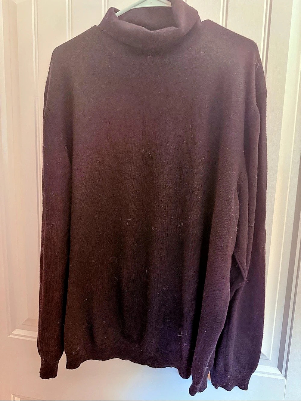 Banana Republic Extra-Fine Merino Wool Turtleneck Sweater Black XXL